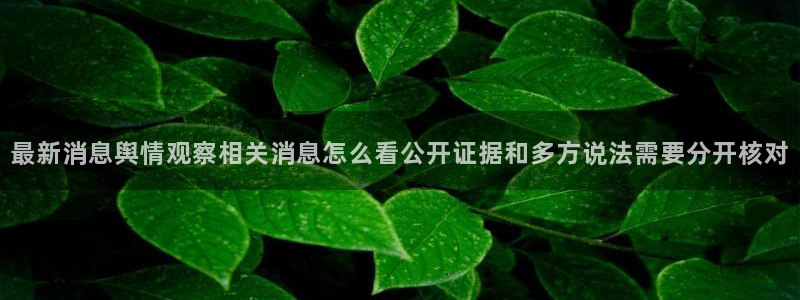 91吃瓜在线观看：最新消息舆情观察相关消息怎么看公开证据和多方说法需要分开核对